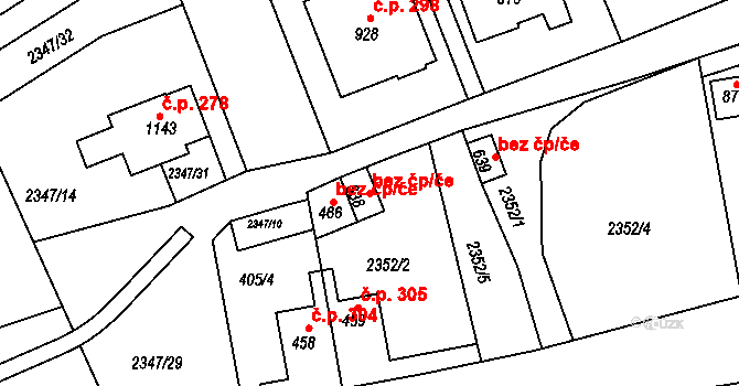 Rudník 49981137 na parcele st. 638 v KÚ Rudník, Katastrální mapa