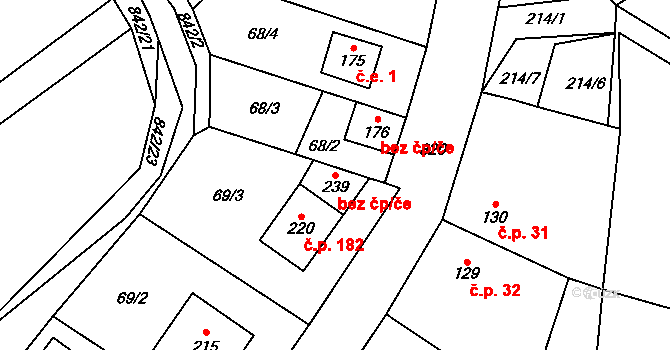 Litohoř 50205137 na parcele st. 239 v KÚ Litohoř, Katastrální mapa