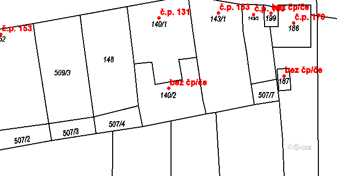 Ondratice 81107137 na parcele st. 140/2 v KÚ Ondratice, Katastrální mapa