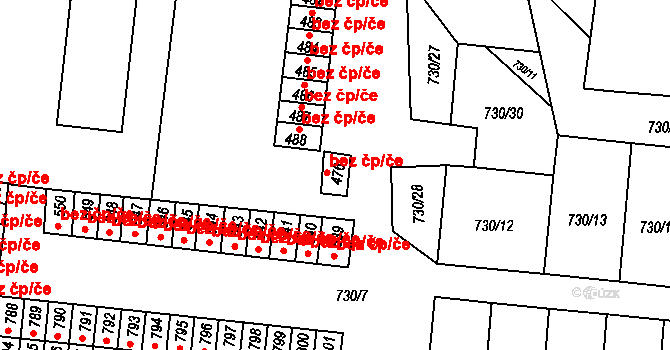 Nová Včelnice 41020138 na parcele st. 476 v KÚ Nová Včelnice, Katastrální mapa