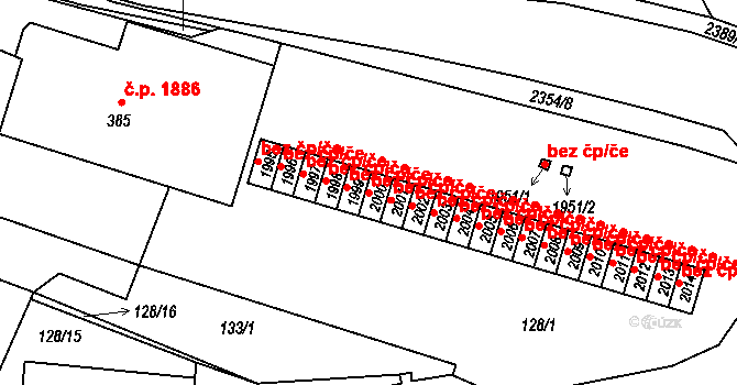 Hořice 45962138 na parcele st. 2000 v KÚ Hořice v Podkrkonoší, Katastrální mapa