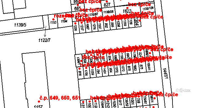 Svitavy 46407138 na parcele st. 937 v KÚ Čtyřicet Lánů, Katastrální mapa