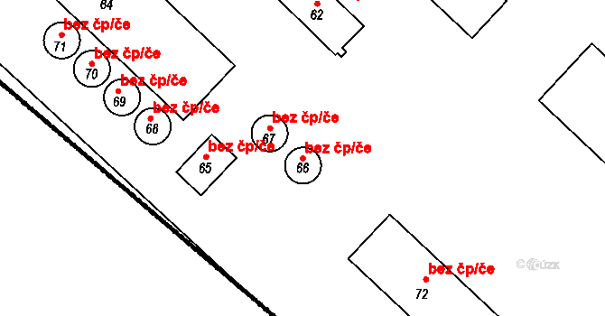 Kostelní Myslová 47964138 na parcele st. 66 v KÚ Kostelní Myslová, Katastrální mapa
