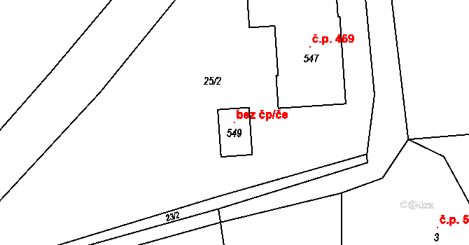 Dobratice 119113139 na parcele st. 549 v KÚ Dobratice, Katastrální mapa