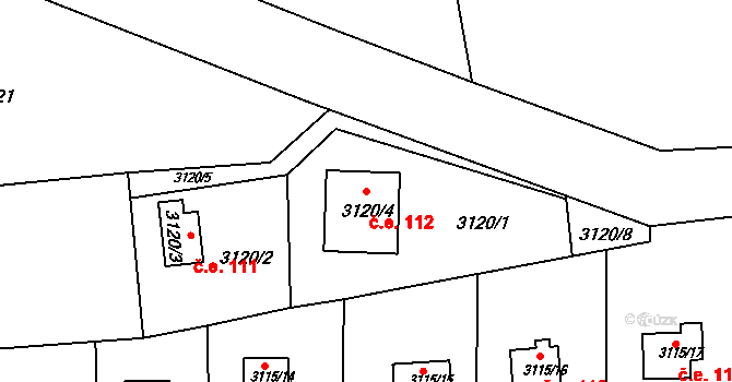 Frýdlant 112, Frýdlant nad Ostravicí na parcele st. 3120/4 v KÚ Frýdlant nad Ostravicí, Katastrální mapa