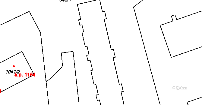 Hrabůvka 1086,1087,1088,1089,, Ostrava na parcele st. 1408 v KÚ Hrabůvka, Katastrální mapa