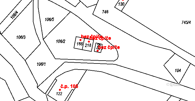 Dolní Brusnice 44946139 na parcele st. 219 v KÚ Dolní Brusnice, Katastrální mapa