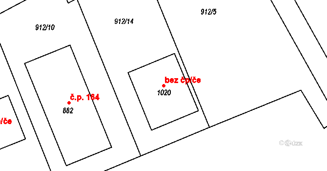 Smiřice 48435139 na parcele st. 1020 v KÚ Smiřice, Katastrální mapa