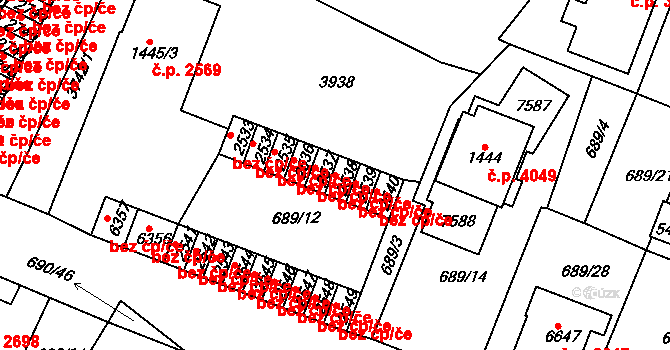 Havlíčkův Brod 38688140 na parcele st. 2538 v KÚ Havlíčkův Brod, Katastrální mapa