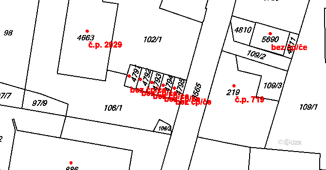 Dvůr Králové nad Labem 41887140 na parcele st. 4794 v KÚ Dvůr Králové nad Labem, Katastrální mapa