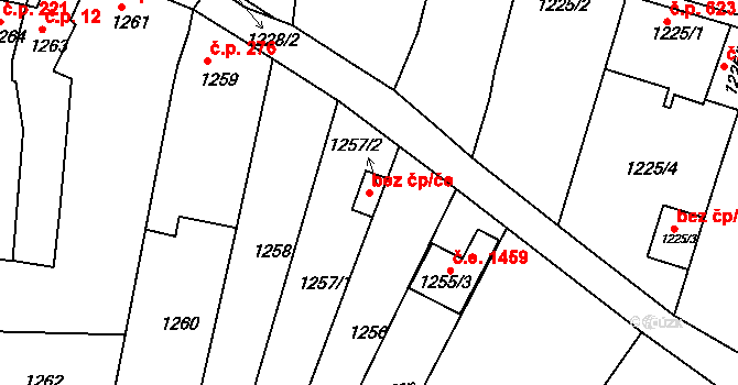 Brno 45573140 na parcele st. 1257/2 v KÚ Žebětín, Katastrální mapa