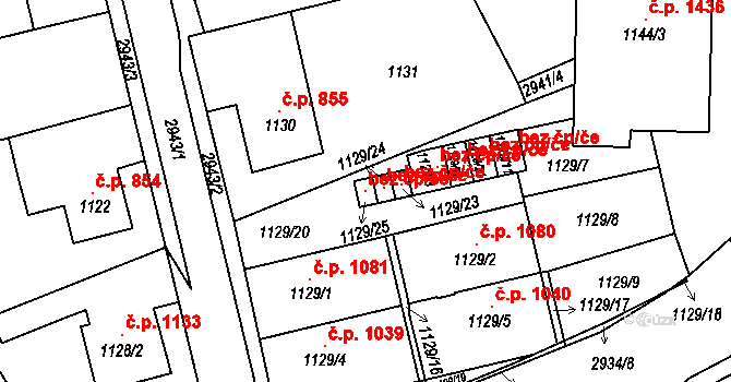 Rychnov nad Kněžnou 114121141 na parcele st. 1129/25 v KÚ Rychnov nad Kněžnou, Katastrální mapa