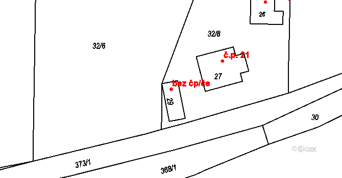 Řenče 40906141 na parcele st. 29 v KÚ Plevňov, Katastrální mapa