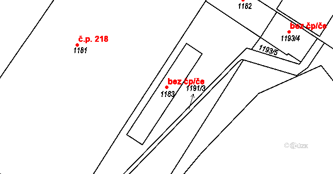 Klášterec nad Ohří 42578141 na parcele st. 1183 v KÚ Miřetice u Klášterce nad Ohří, Katastrální mapa