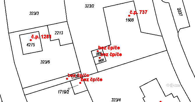 Jičín 45972141 na parcele st. 2634 v KÚ Jičín, Katastrální mapa