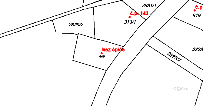 Jílové 47039141 na parcele st. 466 v KÚ Jílové u Děčína, Katastrální mapa