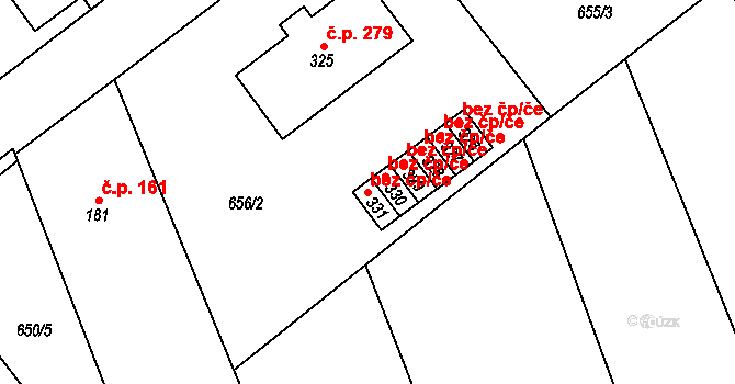 Zaječice 48425141 na parcele st. 331 v KÚ Zaječice u Chrudimi, Katastrální mapa