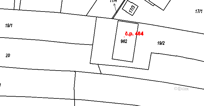 Pozlovice 98435141 na parcele st. 47/2 v KÚ Pozlovice, Katastrální mapa