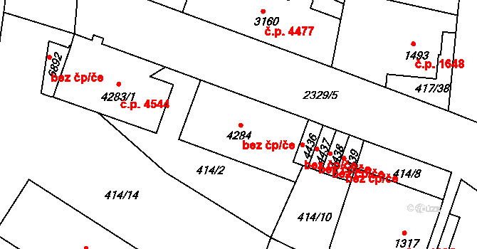 Jablonec nad Nisou 4876, Katastrální mapa