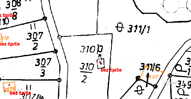 Rychnov u Jablonce nad Nisou 38447142 na parcele st. 310/3 v KÚ Rychnov u Jablonce nad Nisou, Katastrální mapa