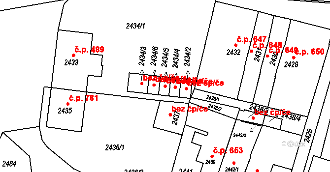 Rýmařov 40182142 na parcele st. 2434/5 v KÚ Rýmařov, Katastrální mapa