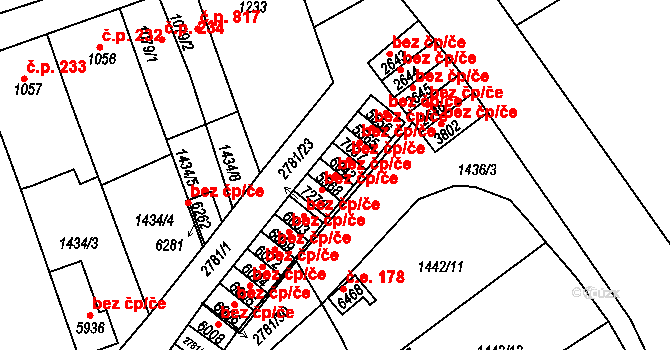 Chrudim 43729142 na parcele st. 5568 v KÚ Chrudim, Katastrální mapa