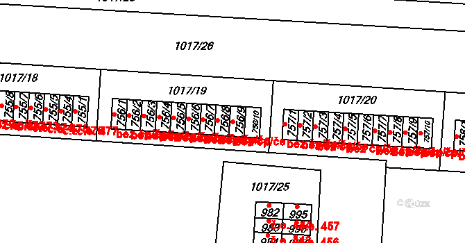 Mariánské Lázně 44661142 na parcele st. 756/9 v KÚ Úšovice, Katastrální mapa