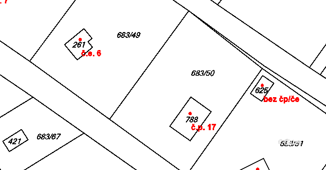 Halouny 5, Svinaře na parcele st. 262 v KÚ Svinaře, Katastrální mapa