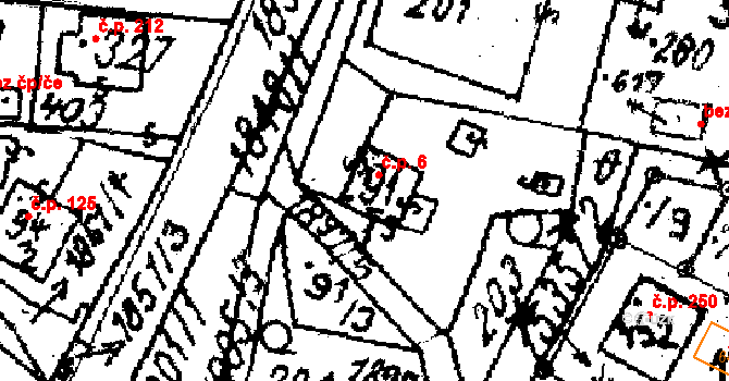Kašava 6 na parcele st. 91/1 v KÚ Kašava, Katastrální mapa