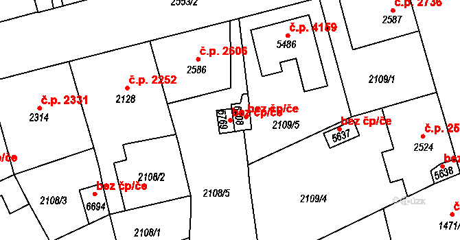 Jablonec nad Nisou 44229143 na parcele st. 5769 v KÚ Jablonec nad Nisou, Katastrální mapa