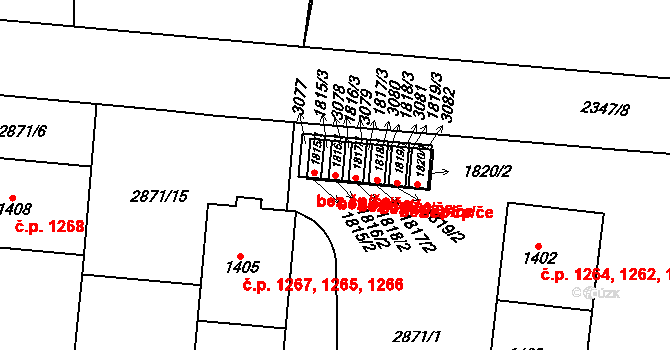Choceň 45491143 na parcele st. 1816/1 v KÚ Choceň, Katastrální mapa