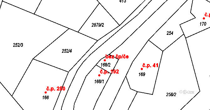 Kunratice u Cvikova 45919143 na parcele st. 168/2 v KÚ Kunratice u Cvikova, Katastrální mapa