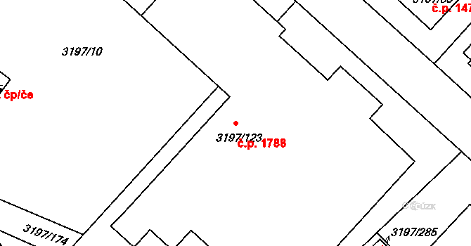 Pelhřimov 1788 na parcele st. 3197/123 v KÚ Pelhřimov, Katastrální mapa