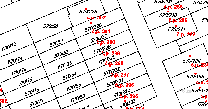 Žďár nad Sázavou 2 298, Žďár nad Sázavou na parcele st. 570/229 v KÚ Zámek Žďár, Katastrální mapa