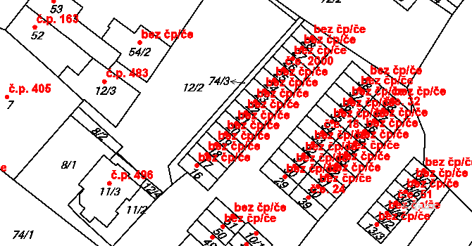 Teplice 39164144 na parcele st. 20 v KÚ Sobědruhy, Katastrální mapa