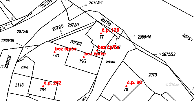 Merklín 39986144 na parcele st. 78 v KÚ Merklín u Přeštic, Katastrální mapa