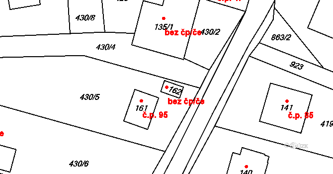Opatov 41437144 na parcele st. 162 v KÚ Opatov u Jihlavy, Katastrální mapa
