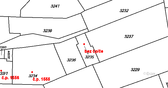Brno 45563144 na parcele st. 3235 v KÚ Černá Pole, Katastrální mapa