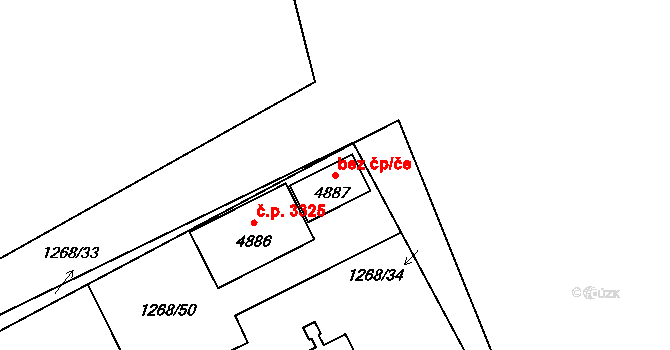 Šumperk 44935145 na parcele st. 4887 v KÚ Šumperk, Katastrální mapa