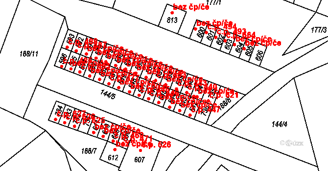 Černovice 444, Katastrální mapa