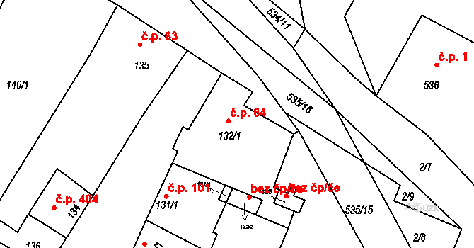 Drnholec 102, Katastrální mapa