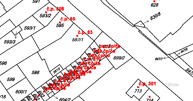 Medlánky 527, Brno, Katastrální mapa