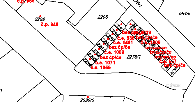 Chomutov 999, Katastrální mapa