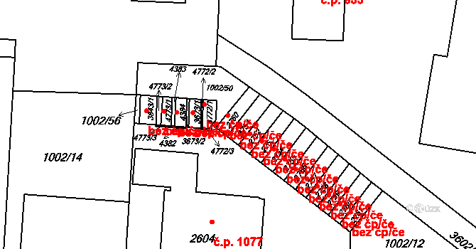 Rožnov pod Radhoštěm 41755146 na parcele st. 2751 v KÚ Rožnov pod Radhoštěm, Katastrální mapa