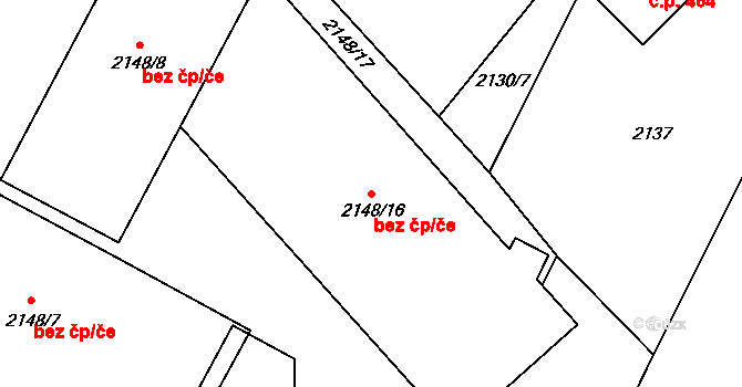 Fryčovice 48913146 na parcele st. 2148/16 v KÚ Fryčovice, Katastrální mapa