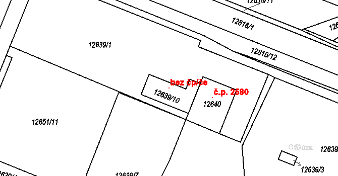 Plzeň 115705147 na parcele st. 12639/10 v KÚ Plzeň 4, Katastrální mapa