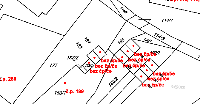 Suchdol nad Odrou 38958147 na parcele st. 184 v KÚ Suchdol nad Odrou, Katastrální mapa