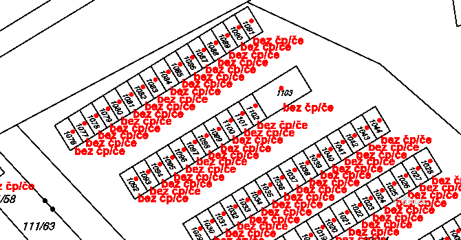 Kralupy nad Vltavou 39340147 na parcele st. 1100 v KÚ Kralupy nad Vltavou, Katastrální mapa