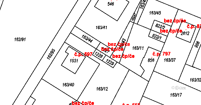 Kralupy nad Vltavou 45368147 na parcele st. 1228 v KÚ Lobeček, Katastrální mapa