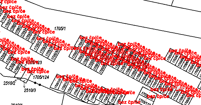 Liberec 47156147 na parcele st. 1705/41 v KÚ Starý Harcov, Katastrální mapa